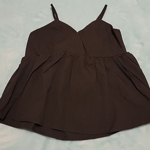 Black Halter top, black striped mini skirt & black & white midi BUNDLE - Picture 10 of 12